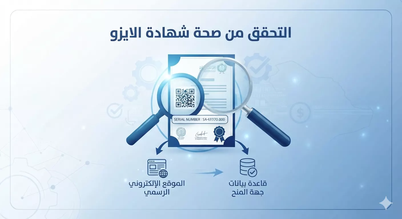 التحقق من صحة شهادة الأيزو
