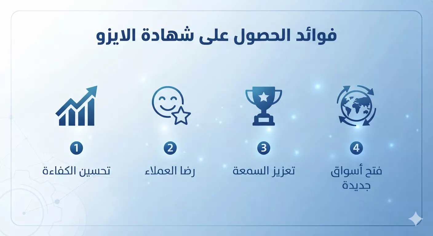فوائد الحصول على شهادة الأيزو