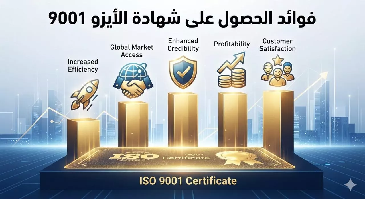 فوائد الحصول على شهادة الأيزو 9001